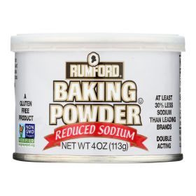 Rumford Baking Powder - Reduced Sodium - Case Of 24 - 4 Oz.