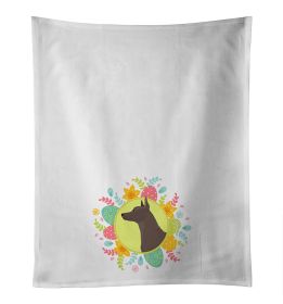 NEW Mexican Hairless Dog Xolo Easter Kitchen Towel Set of 2 White Dish Towels Decorative Bathroom Hand towel for Hand, Face, Hair, Yoga, Tea
