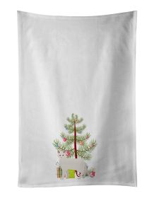 NEW Aphrodite Giant Cat Christmas Kitchen Towel Set of 2 White Dish Towels Decorative Bathroom Hand towel for Hand, Face, Hair, Yoga, Tea, Dishcloth